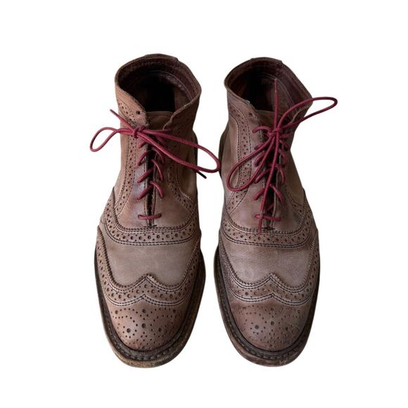 Allen Edmonds Boots Cronmok Leather Oxford Wingtip Lace Up Brown 7.5 main image 9